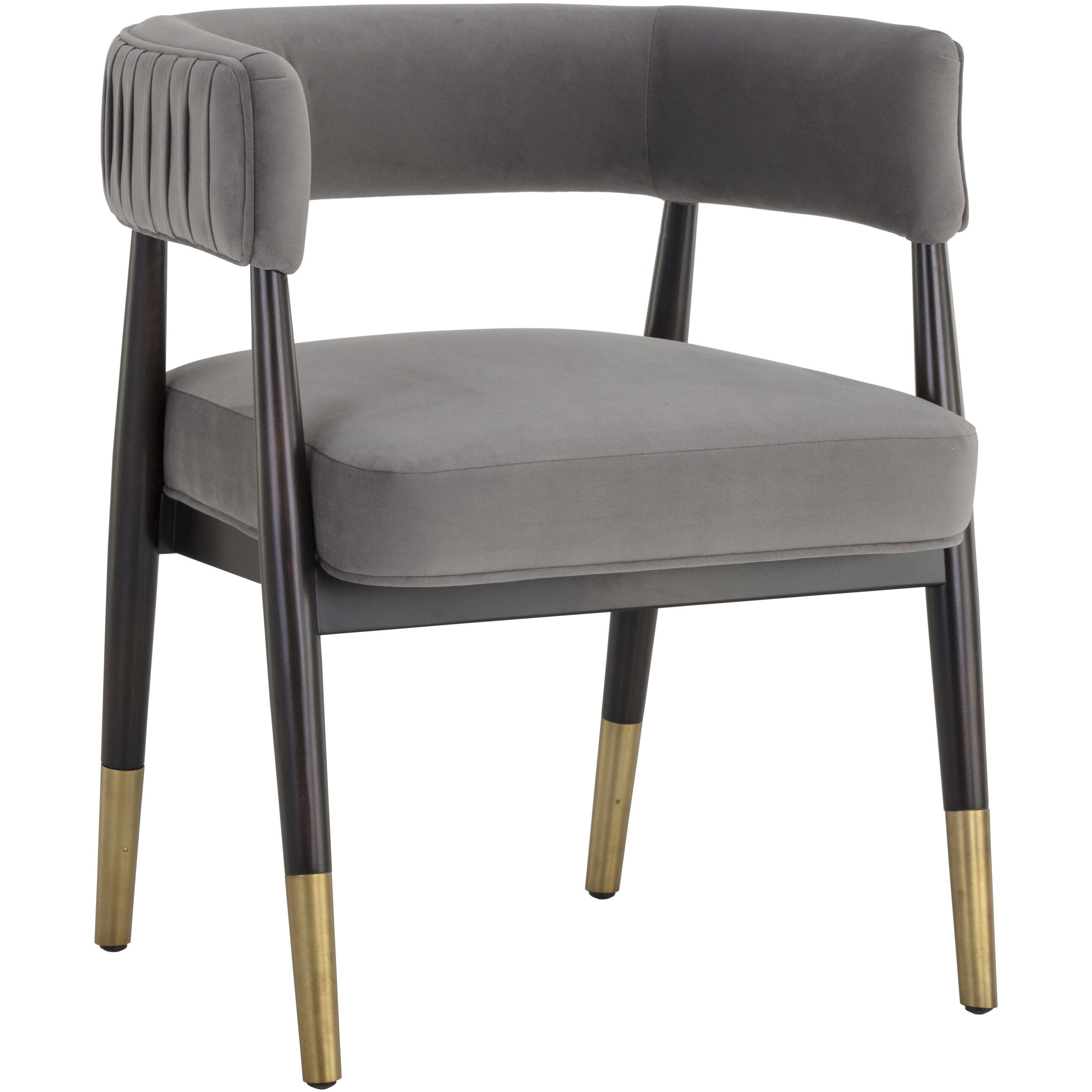 Callem Antonio Charcoal Dining Armchair
